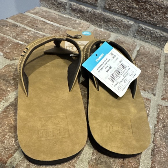 Reef Marbea SL Flip Flop Sandals Mens Sz 8 Comfort Water Friendly Bronze Brown - Picture 3 of 10